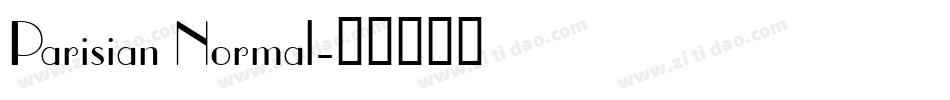Parisian Normal字体转换